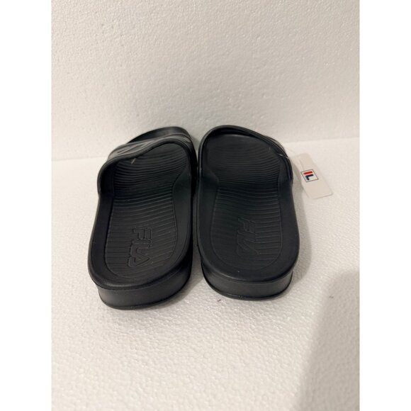 Fila Mens Sleek Slide ST Sandals Black Size 13 Rubber Slip-On Comfort Style - Picture 4 of 10